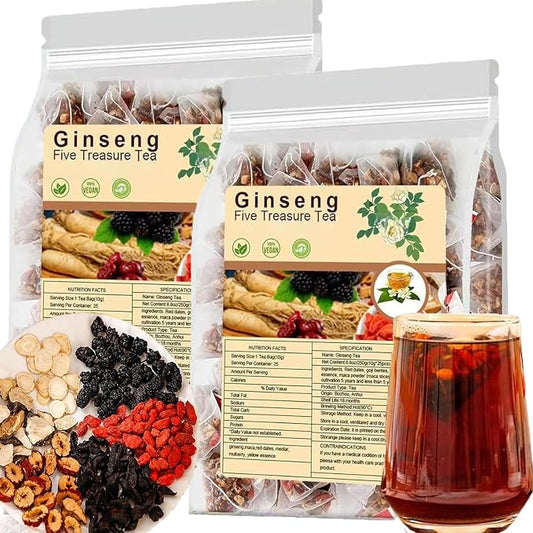 Missfeel Five Treasure Ginseng Tea for Men – Energy & Stamina Support